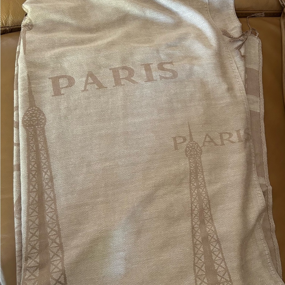 Large Biscose Paris Scarf Wrap - Picture 3 of 6